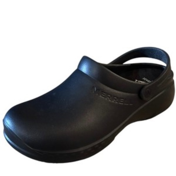 Merrell Mens Encore Service Pro Black Clog Size 13 - Picture 1 of 9